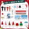 12Pack Build a Snowman Kit, Molding Clay Snowman Kit, Christmas DIY Crafts for Kids, Perfect for Winter Holiday Parties, Christmas Stocking Stuffers for Kids - Xmas Gift!